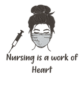 Nursing is a work of heart - Embroidery Design - FineryEmbroidery